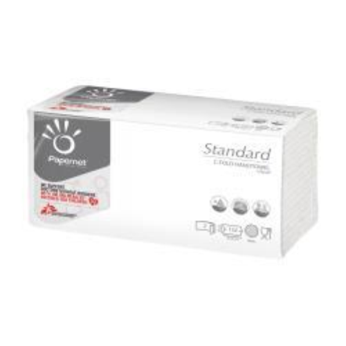 PAPERNET ASCIUGAMANI PIEGATI A C IN PURA CELLULOSA 2 VELI 152 FOGLI DA 23X32 CM BIANCO CONF 20 Pz.